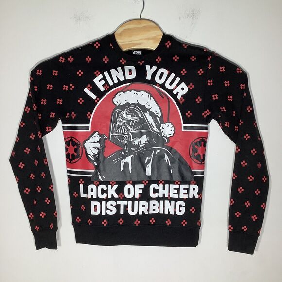 Star Wars Mens Long‎ Sleeve Darth Vader Christmas Sweater Size Small - Picture 2 of 6